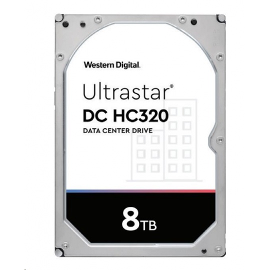 Western Digital Ultrastar® HDD 8TB (HUS728T8TALN6L4) DC HC320 3.5in 26.1MM 256MB 7200RPM SATA 4KN S