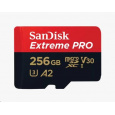 SanDisk micro SDXC karta 256GB Extreme PRO (200 MB/s Class 10, UHS-I U3 V30) + adaptér