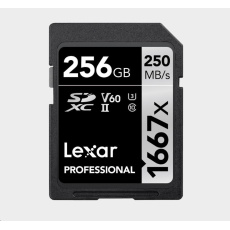 Lexar SDXC Pro 1667X UHS-II U3 R250/W120 (V60) 256G