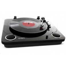 ION Max LP Black Polo-automatický gramofon vám umožní poslech oblíbených vinylových kolekcí pomocí stereo reproduktorů ION Max LP Black Polo-automatický gramofon vám umožní poslech oblíbených vinylových kolekcí pomocí stereo reproduktorů