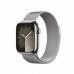 APPLE Watch Series 9 GPS + Cellular 41mm Silver Stainless Steel Case with Silver Milanese Loop