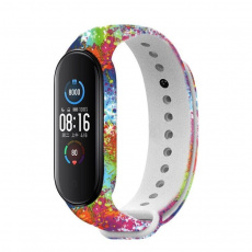 Rhinotech řemínek pro Xiaomi Mi Band 6 motiv paintball Rhinotech řemínek pro Xiaomi Mi Band 6 motiv paintball