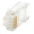 Konektor UTP RJ45 (8p8c), Cat6, 50µm, drát - 100 ks