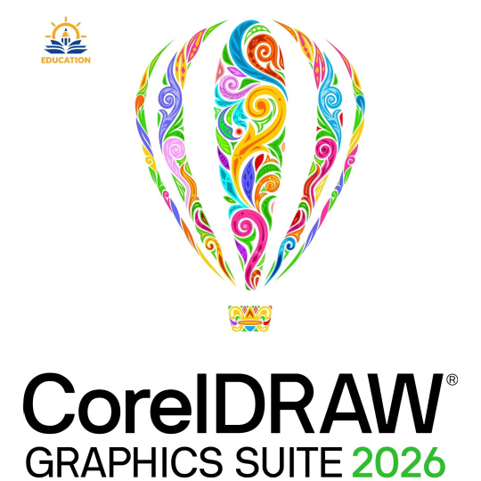 CorelDRAW Graphics Suite 2026 Education Perpetual License (incl. 1 Yr CorelSure Maintenance)(5-50)