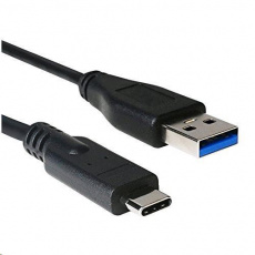 C-TECH kabel USB 2.0 AM na Type-C (AM/CM), 2m, černá