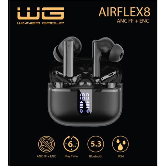 WG - Bluetooth sluchátka WG AirFlex 8 / black