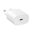 Samsung cestovní nabíječka EP-TA800XWE, Quickcharge 25W, kabel USB-C, bílá