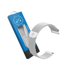 RhinoTech univerzální řemínek milánský tah Quick Release 20mm stříbrný