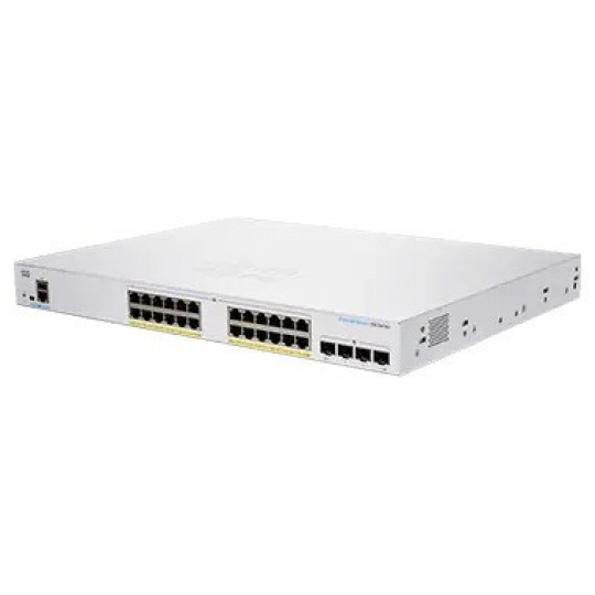 Cisco switch CBS350-24FP-4X-EU (24xGbE,4xSFP+,24xPoE+,370W)