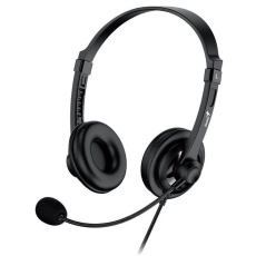 GENIUS sluchátka HS-230U/ USB/ černá