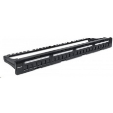 Intellinet Patch Panel 19", prázdný pro 24 portů, 1U, černý