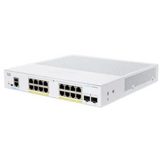 Cisco switch CBS350-16P-2G-UK, 16xGbE RJ45, 2xSFP, fanless, PoE+, 120W - REFRESH