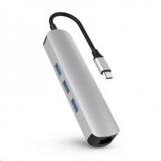 HyperDrive 6-in-1 USB-C Hub with 4K HDMI Output - Stříbrný HyperDrive 6-in-1 USB-C Hub with 4K HDMI Output - Stříbrný