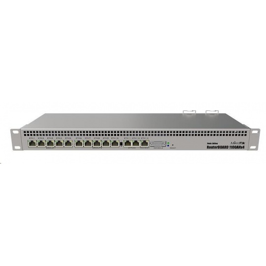 MikroTik RouterBOARD RB1100Dx4 DudeEdition (RB1100AHx4), 1.4GHz Quad-Core CPU, 1GB RAM, 13x LAN, vč. L6 licence