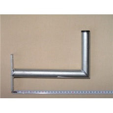 Konzola K25, dvojbodový kovový držák, 25cm od zdi, průměr trubky 32mm Konzola K25, dvojbodový kovový držák, 25cm od zdi, průměr trubky 32mm