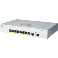 Cisco switch CBS220-8FP-E-2G-UK, 8xGbE RJ45, 2xSFP, fanless, PoE+, 130W - REFRESH