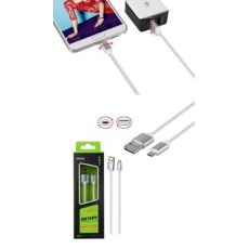 PLUS datový a nabíjecí kabel K3371, konektor micro USB oboustranný, bílá PLUS datový a nabíjecí kabel K3371, konektor micro USB oboustranný, bílá