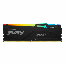 KINGSTON DIMM DDR5 8GB 5200MT/s CL40 FURY Beast Černá RGB