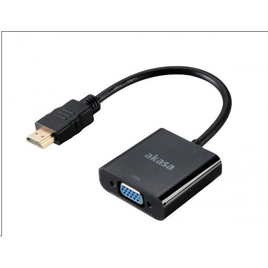 AKASA adaptér HDMI na VGA, 20cm