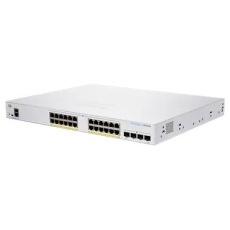 Cisco switch CBS350-24P-4X-UK (24xGbE,4xSFP+,24xPoE+,195W,fanless) - REFRESH