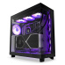 NZXT skříň H6 Flow RGB dvoukomorová / MidT / 3x120mm RGB fan / 2xUSB 3.2 / USB-C / prosklená / černá