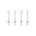 TrueLife AquaFloss L-series jets Tongue Cleaner 4 pack