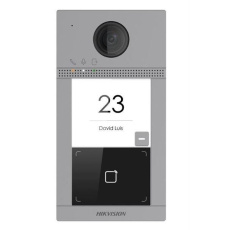 HIKVISION DS-KV8113-WME1(B)/Surface, IP dveřní interkom, 1-tlačítkový, čtečka karet, 2MPx kamera, WiFi