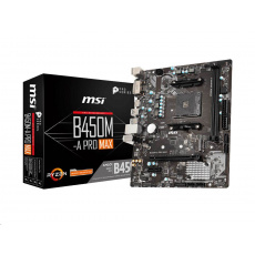 BAZAR - MSI MB Sc AM4 B450M-A PRO MAX, AMD B450, 2xDDR4, VGA, mATX - repair BAZAR - MSI MB Sc AM4 B450M-A PRO MAX, AMD B450, 2xDDR4, VGA, mATX - repair