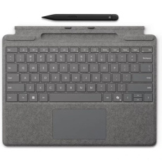 MS Surface Pro Keyboard + Pen Storage Con, Pen Storage, CoPilot Button, CZ, Platinum