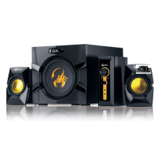 BAZAR - GENIUS reproduktory GX GAMING SW-G2.1 3000 Ver.II, 2.1, 80W, černá - Poškozený obal (Komplet) BAZAR - GENIUS reproduktory GX GAMING SW-G2.1 3000 Ver.II, 2.1, 80W, černá - Poškozený obal (Komplet)
