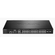 D-Link DXS-3400-24TC 24-port 10Gigabit Stackable Managed Switch, 20x 10GbE RJ45, 4x 10GbE RJ45/SFP+ combo