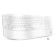 CONNECT IT FOR HEALTH Ergonomická klávesnice ErgoOffice, Bezdrátová, CZ+SK, bílá