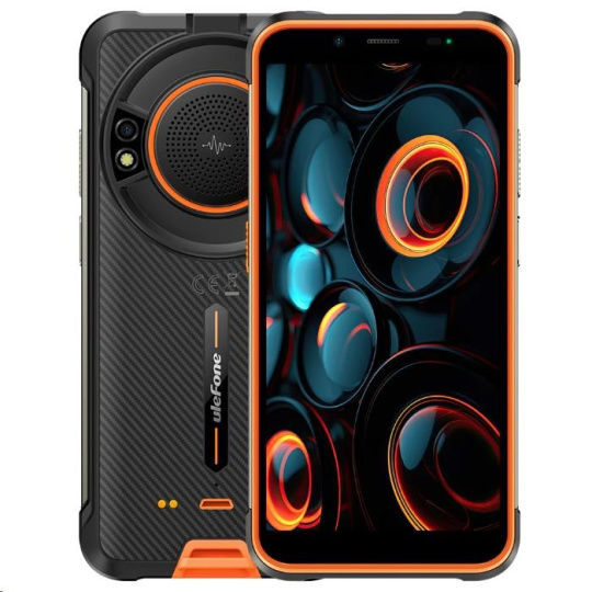 BAZAR - Smartphone Ulefone Power Armor 16S 4G 8GB 128GB, Black w Orange [No Charger], EU - Poškozený obal (Komplet)