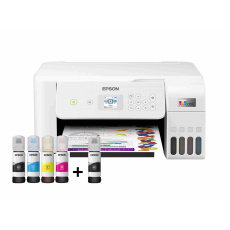 BAZAR - EPSON tiskárna ink EcoTank L3266, 3v1, A4, 1440x5760dpi, 33ppm, USB, Wi-Fi, bílá - poškozený obal