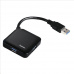 Hama USB 3.0 Hub 1:4, čierny