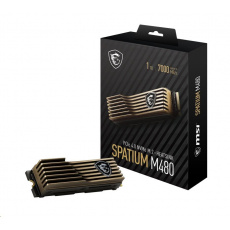 MSI SSD SPATIUM M480, 1TB, PCIe 4.0 NVMe M.2 HS MSI SSD SPATIUM M480, 1TB, PCIe 4.0 NVMe M.2 HS