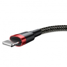 Baseus Cafule nabíjecí / datový kabel USB na Lightning 1,5A 2m, červená-černá Baseus Cafule nabíjecí / datový kabel USB na Lightning 1,5A 2m, červená-černá