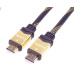 PREMIUMCORD Kabel HDMI 2.0 High Speed + Ethernet kabel HQ, zlacené konektory, 1m
