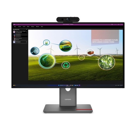 LENOVO LCD P27Q-40 + MC60 - 27",IPS,matný,16:9,2560x1440,178/178,4ms,350cd/m2,1500:1,HDMI,DP,USB-C,USB Hub,VESA,Pivot