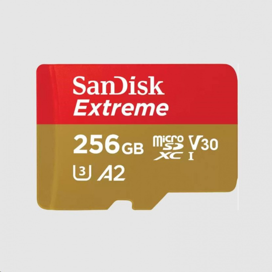 SanDisk micro SDXC karta 256GB Extreme Mobile Gaming (190 MB/s Class 10, UHS-I U3 V30)