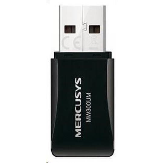 MERCUSYS MW300UM WiFi4 USB adapter (N300,2,4GHz,USB2.0)