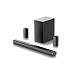 WG TV 4.1CH BT Soundbar AirFlex Home Theater System/4 main audio channels + 1 subwoofer