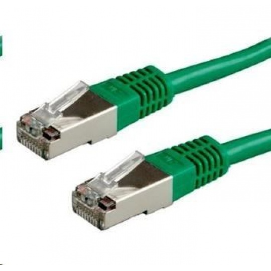 Patch kabel XtendLan Cat6A, S-FTP - 0,30m, zelený