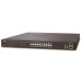 Planet GS-4210-16T2 Switch, L2/L4, 16x 1000Base-T, 2x SFP, Web/SNMPv3, VLAN, QoS, IPv6, fanless