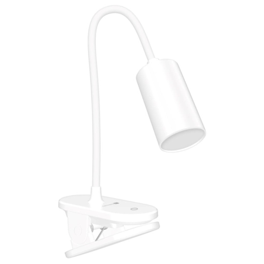 CONNECT IT Stolní LED lampa CLIP 2 s klipem, bílá CONNECT IT Stolní LED lampa CLIP 2 s klipem, bílá