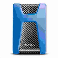 BAZAR -  ADATA Externí HDD 1TB USB 3.1 DashDrive Durable HD650, modrý (gumový, nárazu odolný), rozbaleno