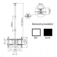 Držák Tv na strop Fiber Mounts T560 -  Bílý