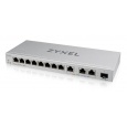 Zyxel XGS1250-12 12-port Gigabit Webmanaged Switch, 8x gigabit RJ45, 3x MultiGig 1/2.5/5/10G, 1x SFP+