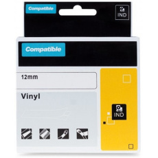 Xerox kompatibilní páska s DYMO 8432, 12mm x 5,5m, černý tisk / žlutý podklad, RHINO, vinylová - ALLPRINT Xerox kompatibilní páska s DYMO 8432, 12mm x 5,5m, černý tisk / žlutý podklad, RHINO, vinylová - ALLPRINT