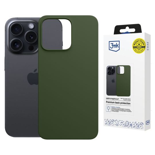 3mk ochranný kryt HARDY MagSilicone pro Apple iPhone 13 Pro Max Alpine Green